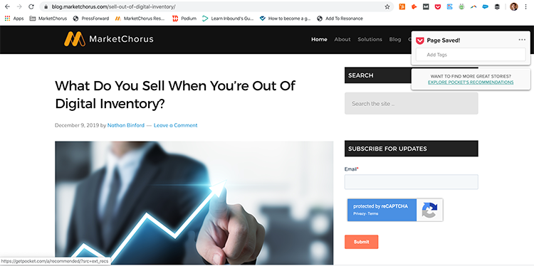 pocket chrome extension