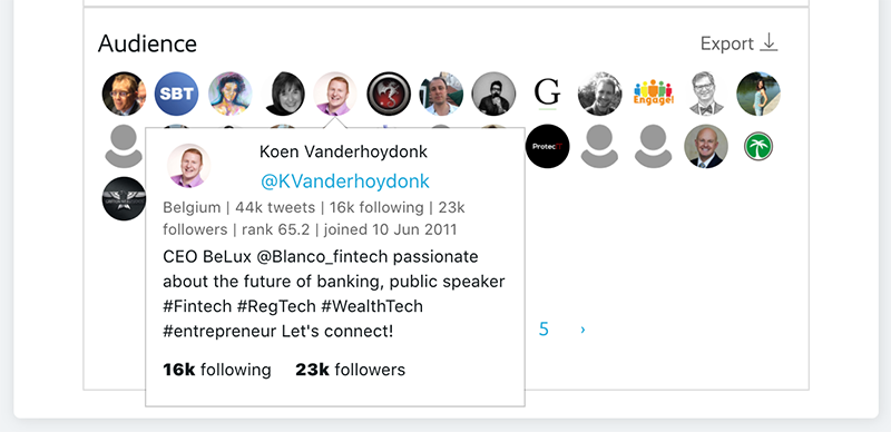 MarketChorus Resonance extract Twitter audiences